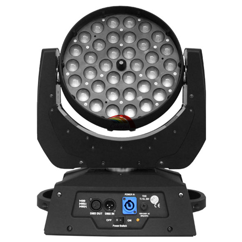 36X10W 4IN1 RGBW Zoom LED Moving Head Wash Light