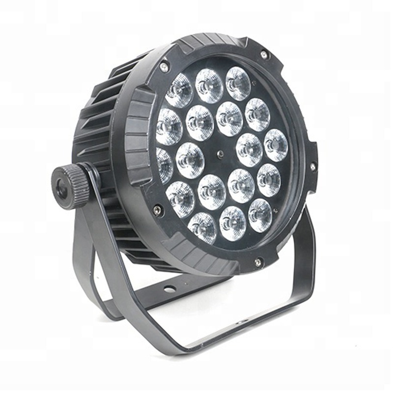 LED Flat Par Waterproof IP65 Outdoor 18x18W RGBWA UV 6in1 Wash Stage light