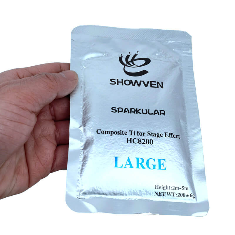 High Quality SHOWVEN Sparkular 50g 100g 200g Composite Ti Powder for Cold Fireworks Machine