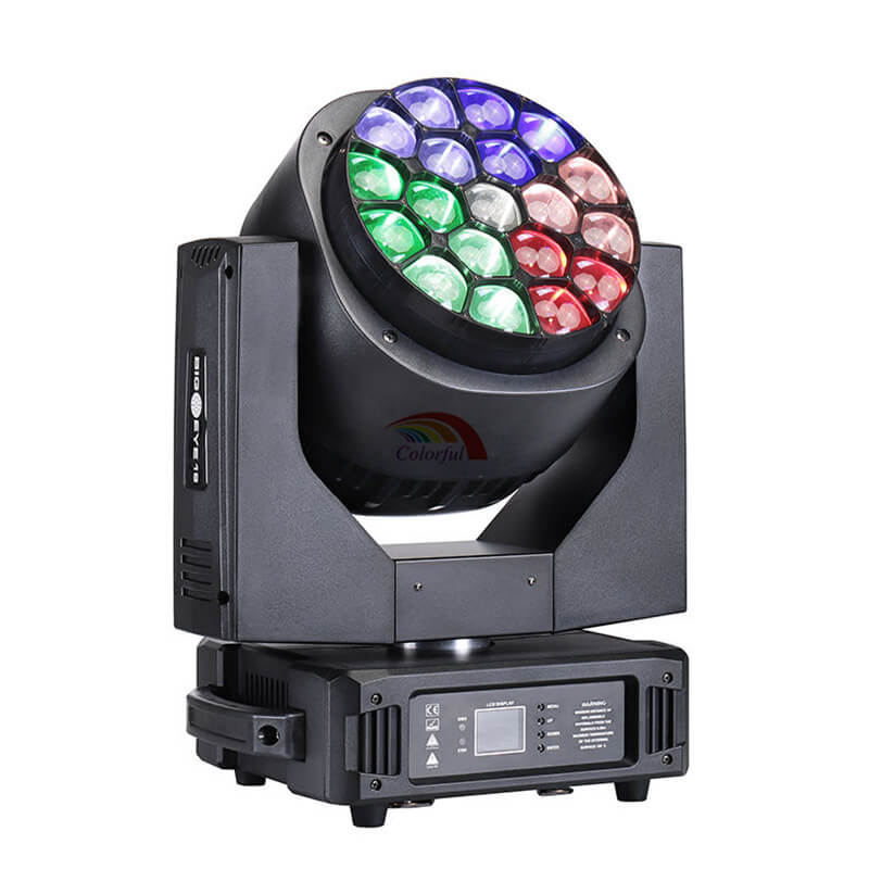 19*15W RGBW 4IN1 Zoom Bee Eye LED Moving Head Light