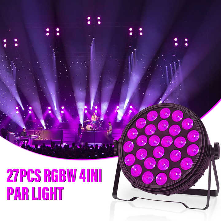 Factory Direct 27PCS*6W RGBW 4in1 Plastic Par Light Mix Color For Club DJ Show Stage